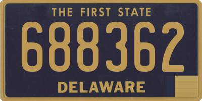 DE license plate 688362