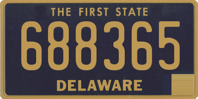 DE license plate 688365