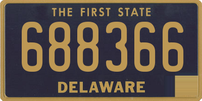 DE license plate 688366