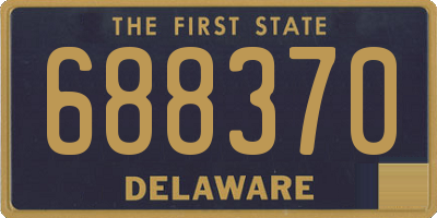 DE license plate 688370