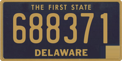 DE license plate 688371
