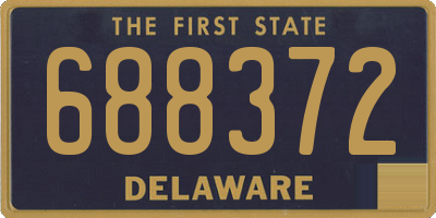 DE license plate 688372