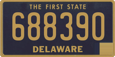 DE license plate 688390