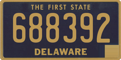 DE license plate 688392