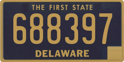DE license plate 688397