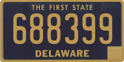 DE license plate 688399