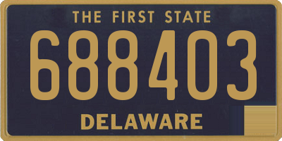 DE license plate 688403