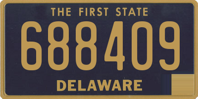 DE license plate 688409