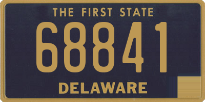 DE license plate 68841
