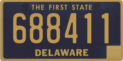 DE license plate 688411