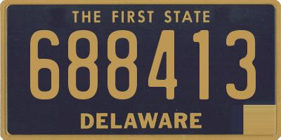 DE license plate 688413