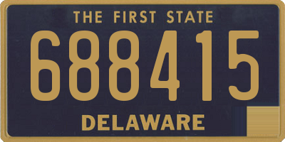 DE license plate 688415
