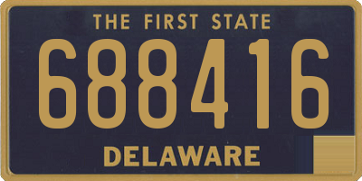 DE license plate 688416