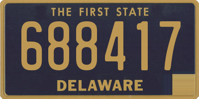 DE license plate 688417