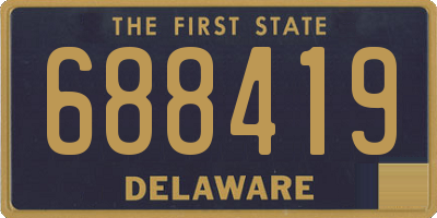 DE license plate 688419