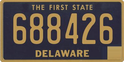 DE license plate 688426