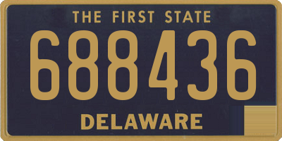 DE license plate 688436