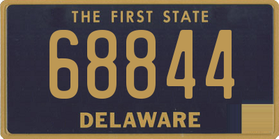 DE license plate 68844