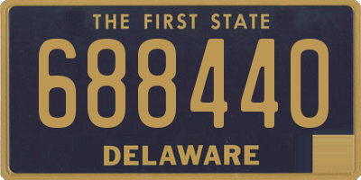 DE license plate 688440