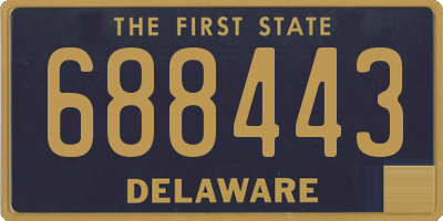 DE license plate 688443