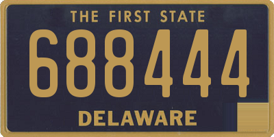 DE license plate 688444