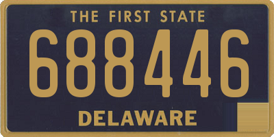 DE license plate 688446