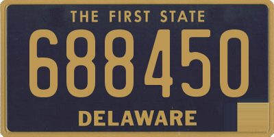 DE license plate 688450