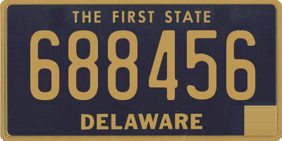 DE license plate 688456