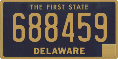 DE license plate 688459