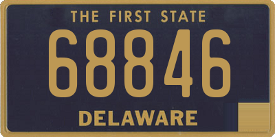 DE license plate 68846