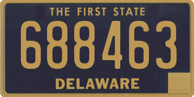 DE license plate 688463