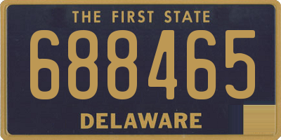 DE license plate 688465