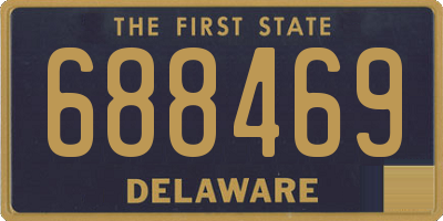DE license plate 688469