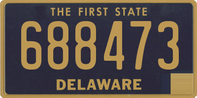 DE license plate 688473
