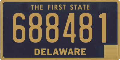 DE license plate 688481