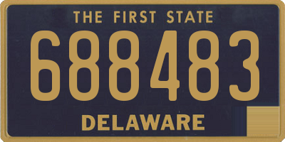 DE license plate 688483