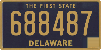DE license plate 688487