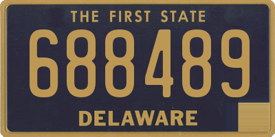 DE license plate 688489