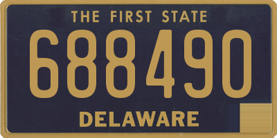 DE license plate 688490