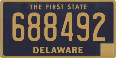 DE license plate 688492