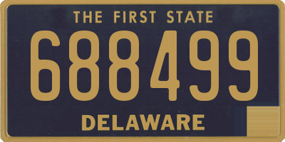 DE license plate 688499