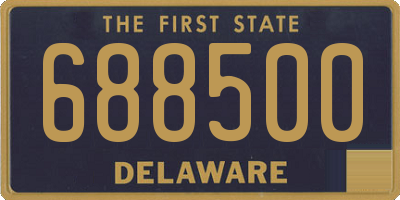 DE license plate 688500