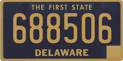 DE license plate 688506