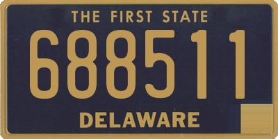 DE license plate 688511