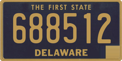 DE license plate 688512