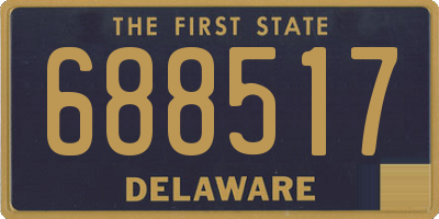 DE license plate 688517