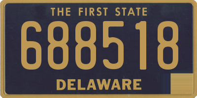 DE license plate 688518