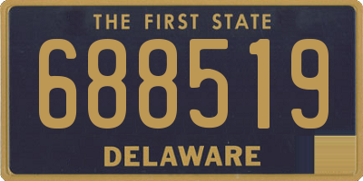 DE license plate 688519