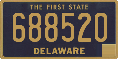 DE license plate 688520