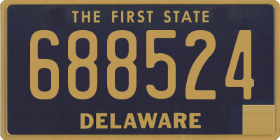 DE license plate 688524
